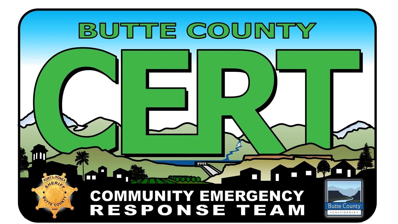 Logo for Butte County Community Emergency Response Team (CERT).